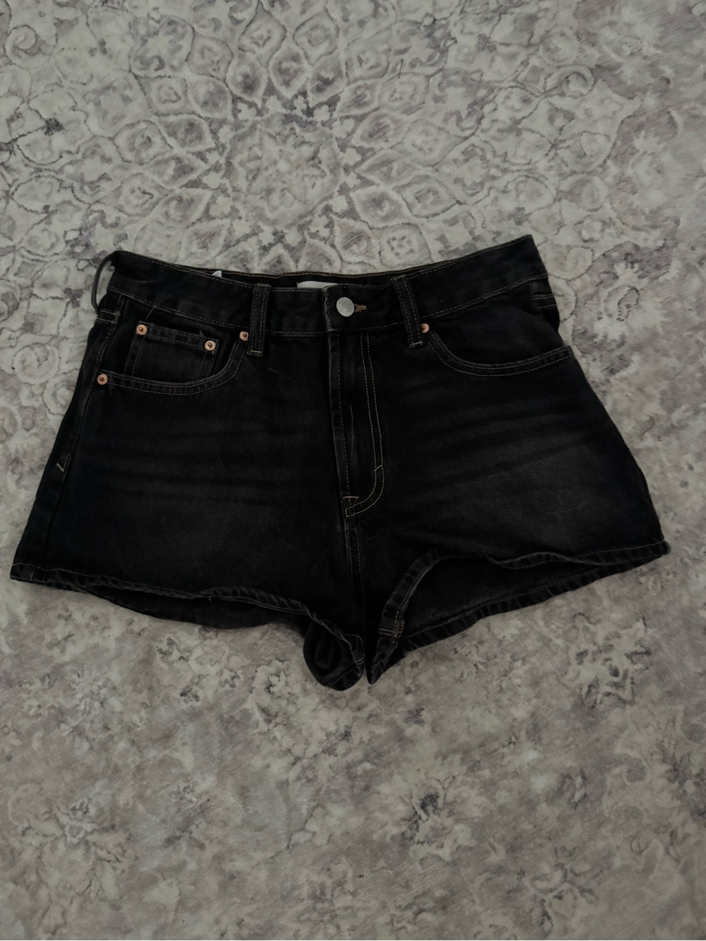 PacSun Black High-Rise Denim Jean Shorts